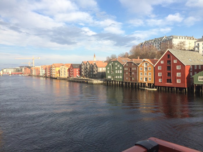 View from a bridge over looking the Nidelvin River