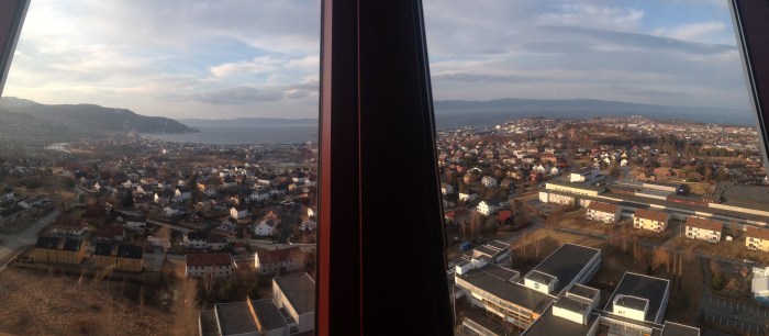Panoramic View of Trondheim looking West